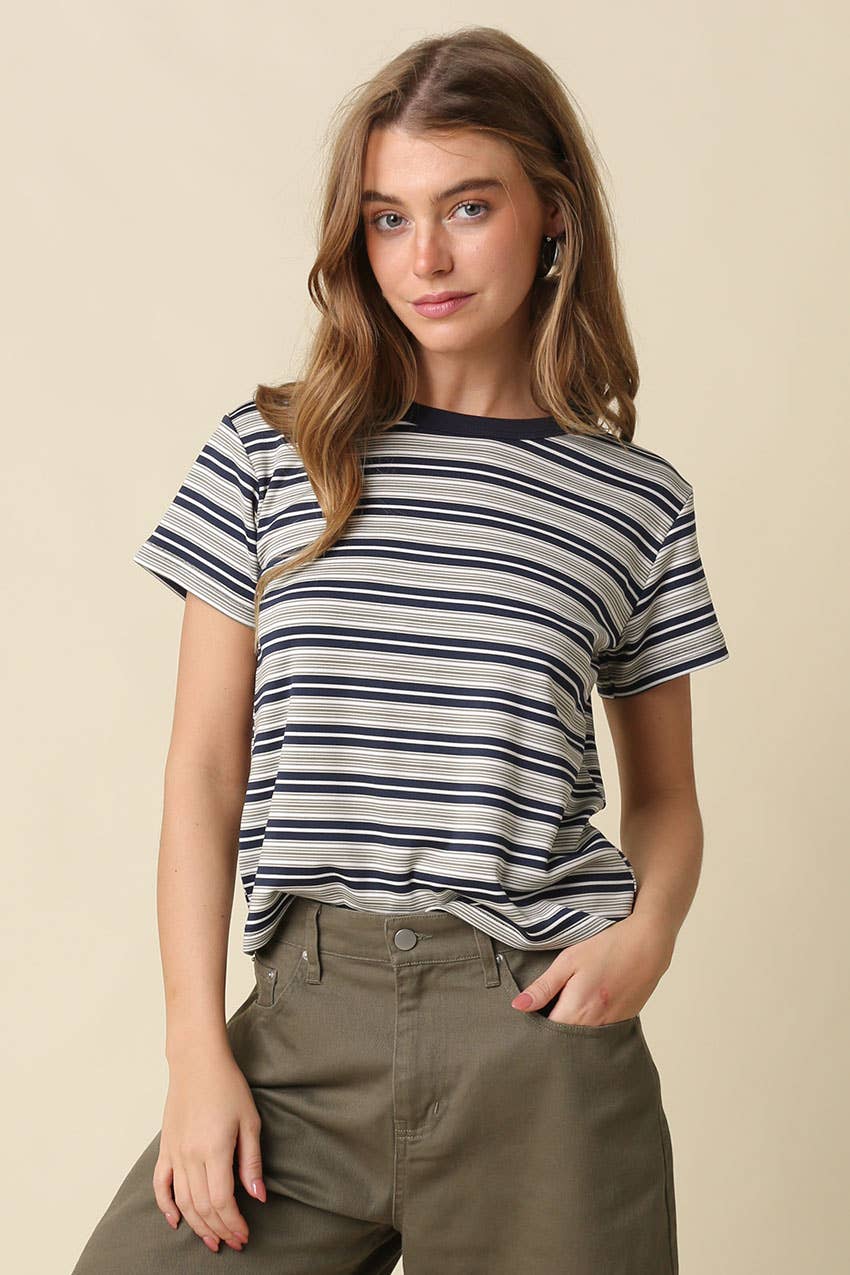 Mila Stripe Baby Tee