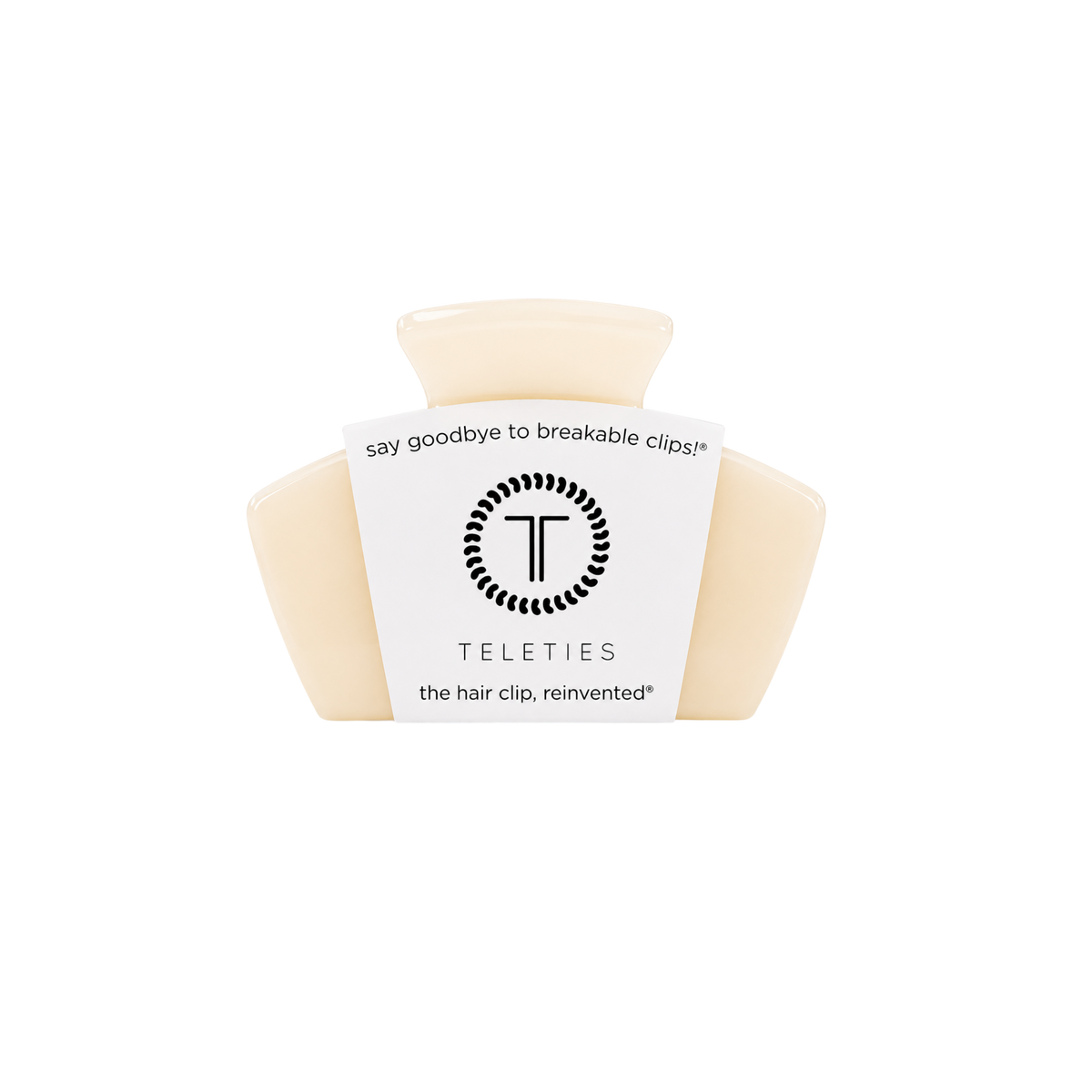 TELETIES - Classic | Almond Beige | Petite | Claw Clip