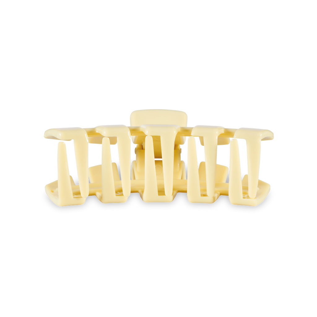TELETIES - Classic Hair Clip | Medium | Butter Yellow