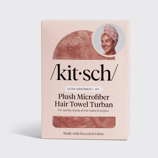 KITSCH - Terracotta Plush Microfiber Hair Towel Turban