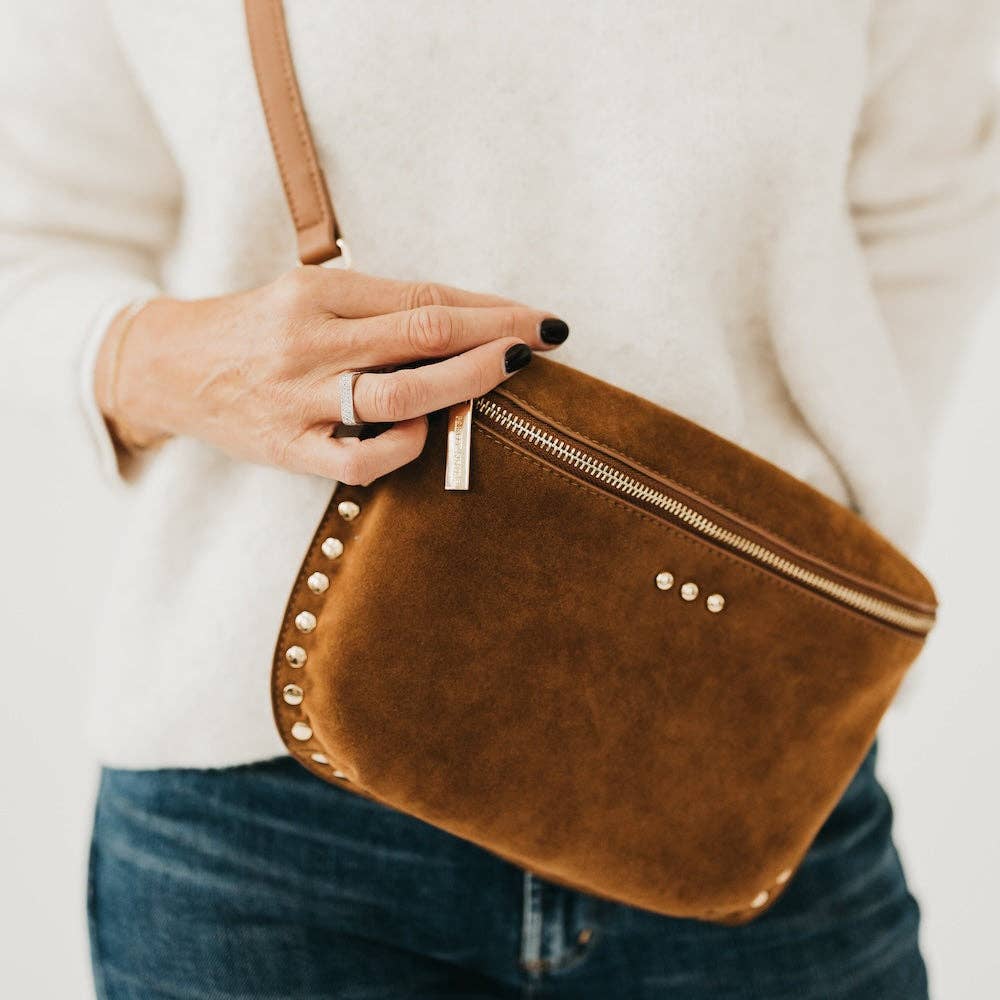 Pretty Simple - Sabrina Studded Suede Bum Bag