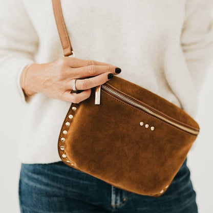 Pretty Simple - Sabrina Studded Suede Bum Bag
