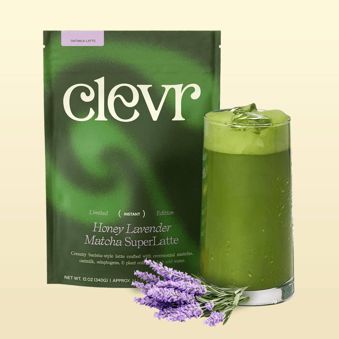 Clevr Blends - Honey Lavender Matcha SuperLatte