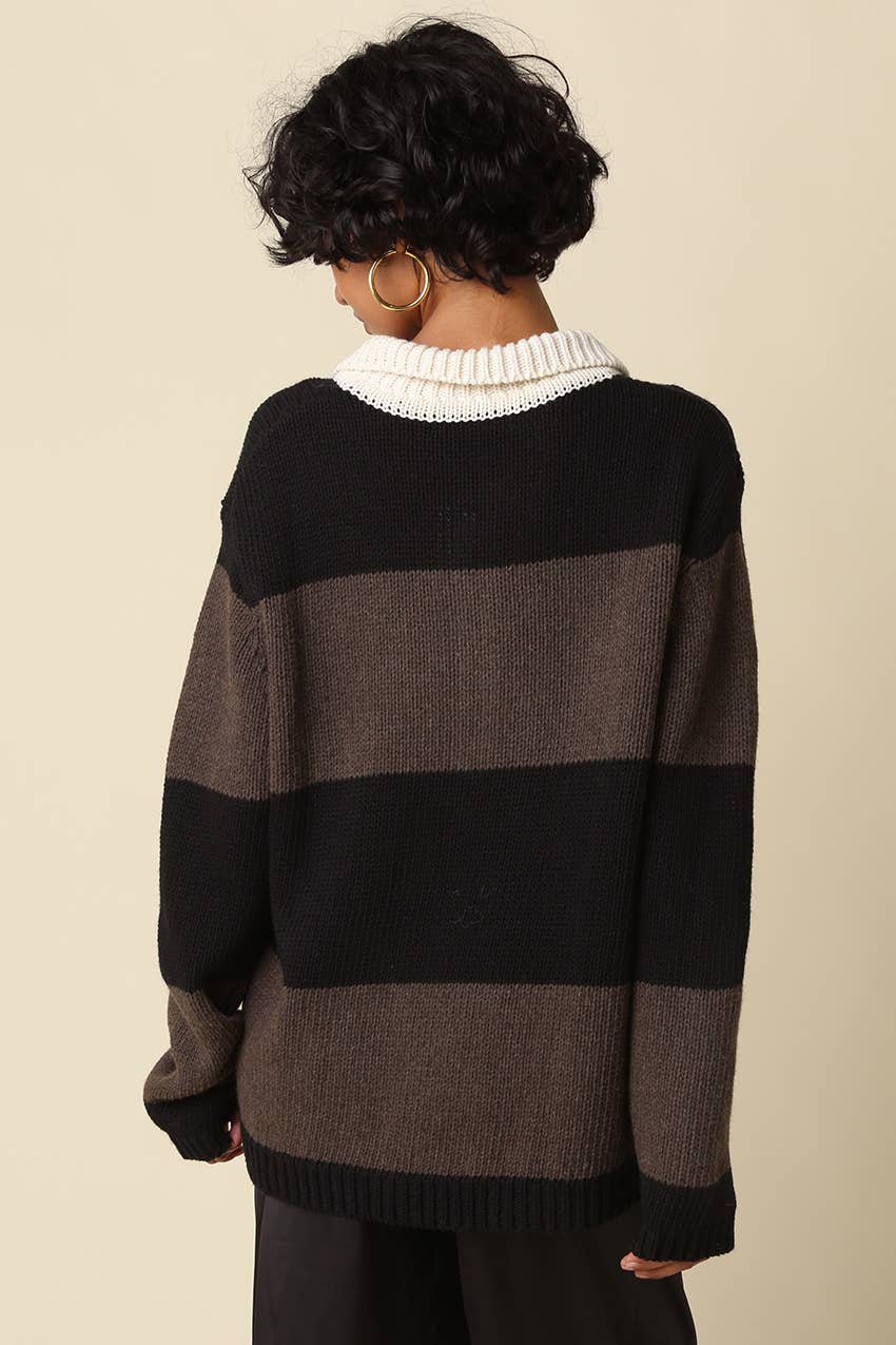 Macy Stripe Knit Sweater