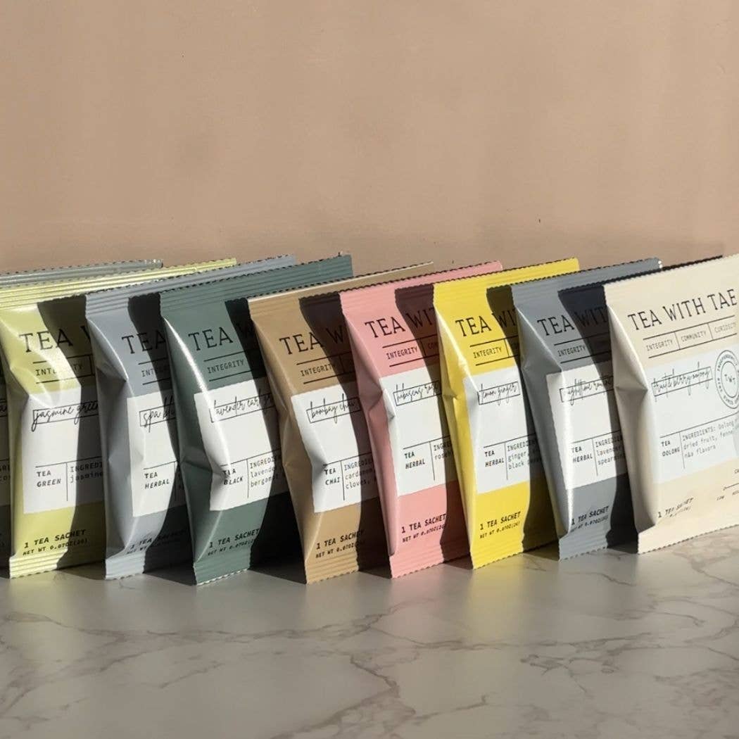 Tea with Tae - Lemon Crème Black Tea - Individually Wrapped Tea Bag