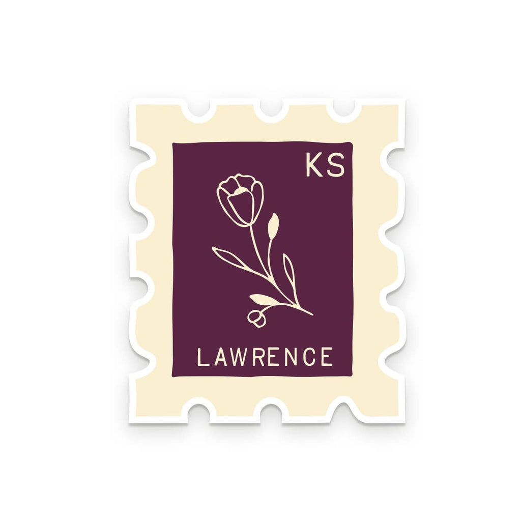 Ruff House Print Shop - Custom City Stamp Sticker - Atlantic, IA