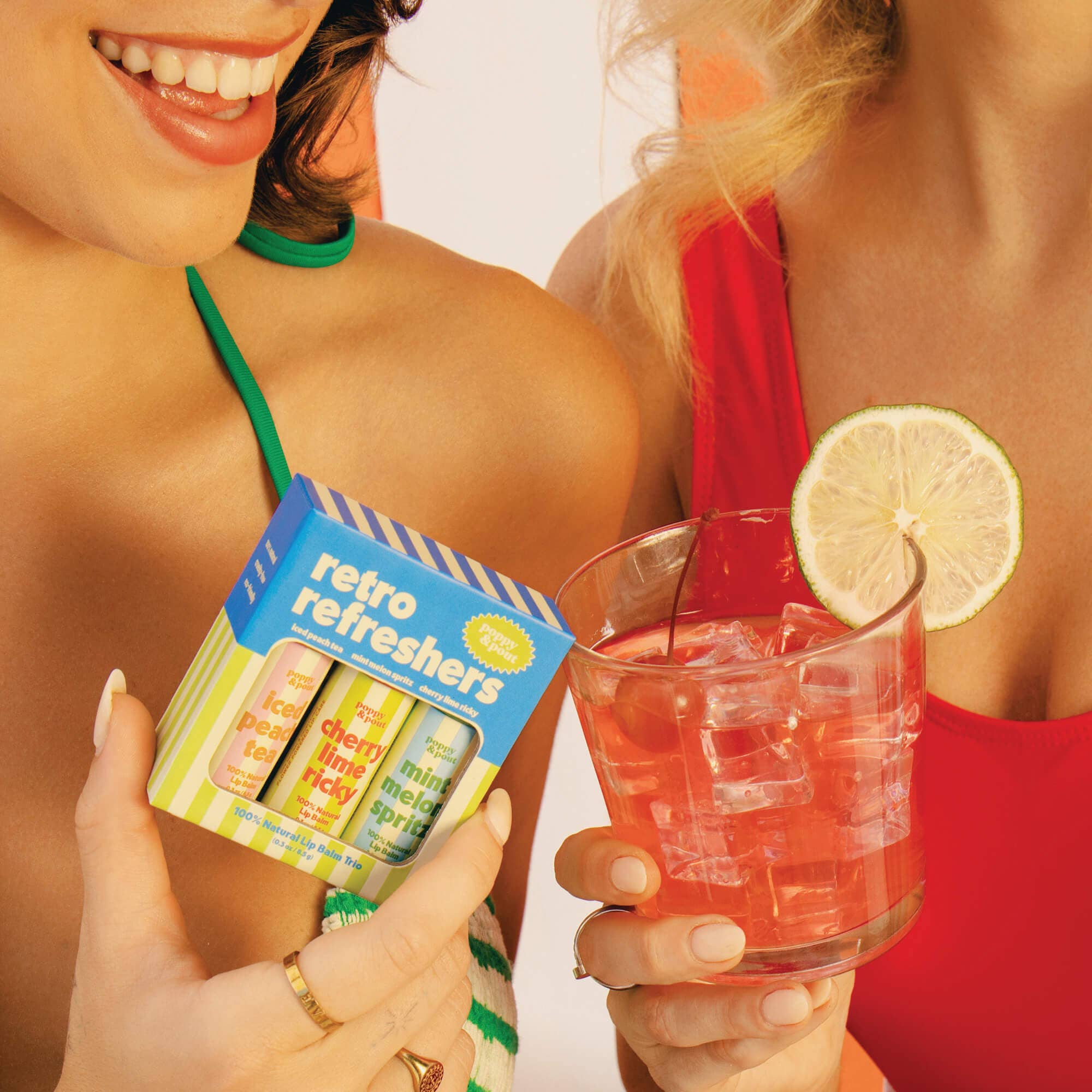 Poppy & Pout - Gift Set, Retro Refreshers, Lip Balm Trio