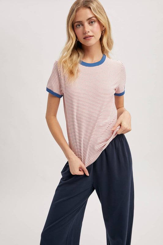 The Coastline Ringer Tee