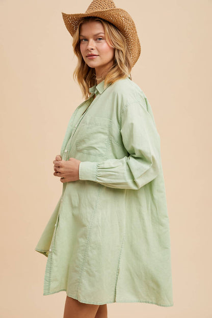 In Loom - LINEN BLEND BUTTON UP