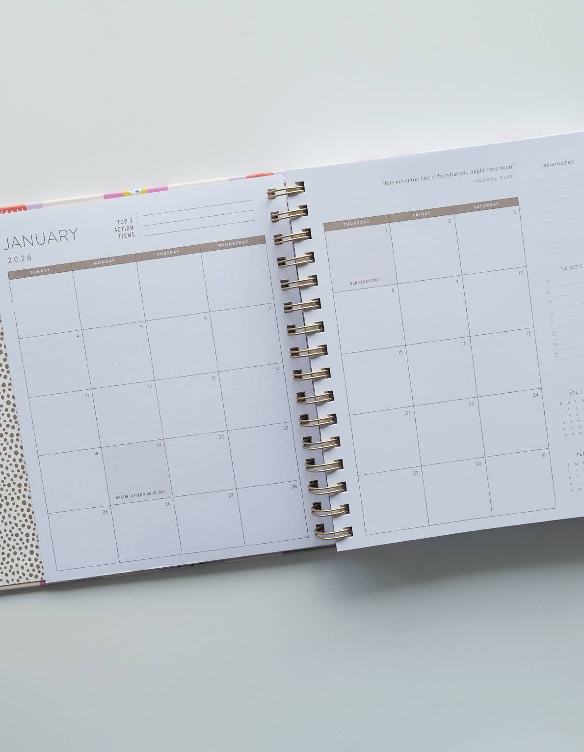 Idlewild Co. - 2026 Hardcover Planner, Magenta Squiggle