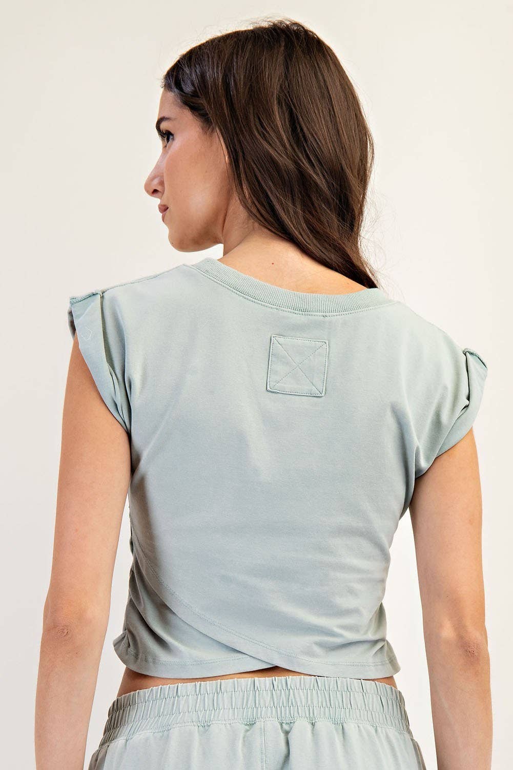 Aurora Mineral Washed Wrap Top