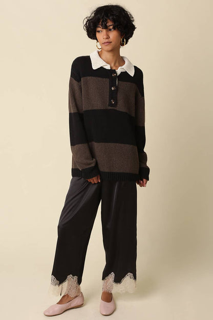Macy Stripe Knit Sweater