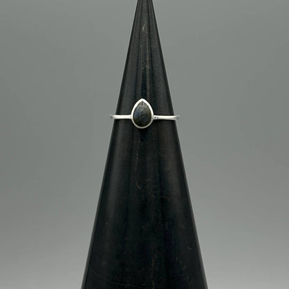 Something Silver - Silver Teardrop Stone Ring
