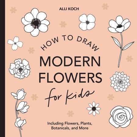 How to Draw Books for Kids: Modern Flowers