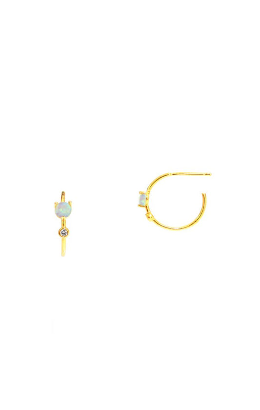 Tai Jewelry - Small Hoop with Stone