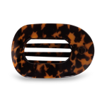 TELETIES - Tortoise Large Flat Round Clip
