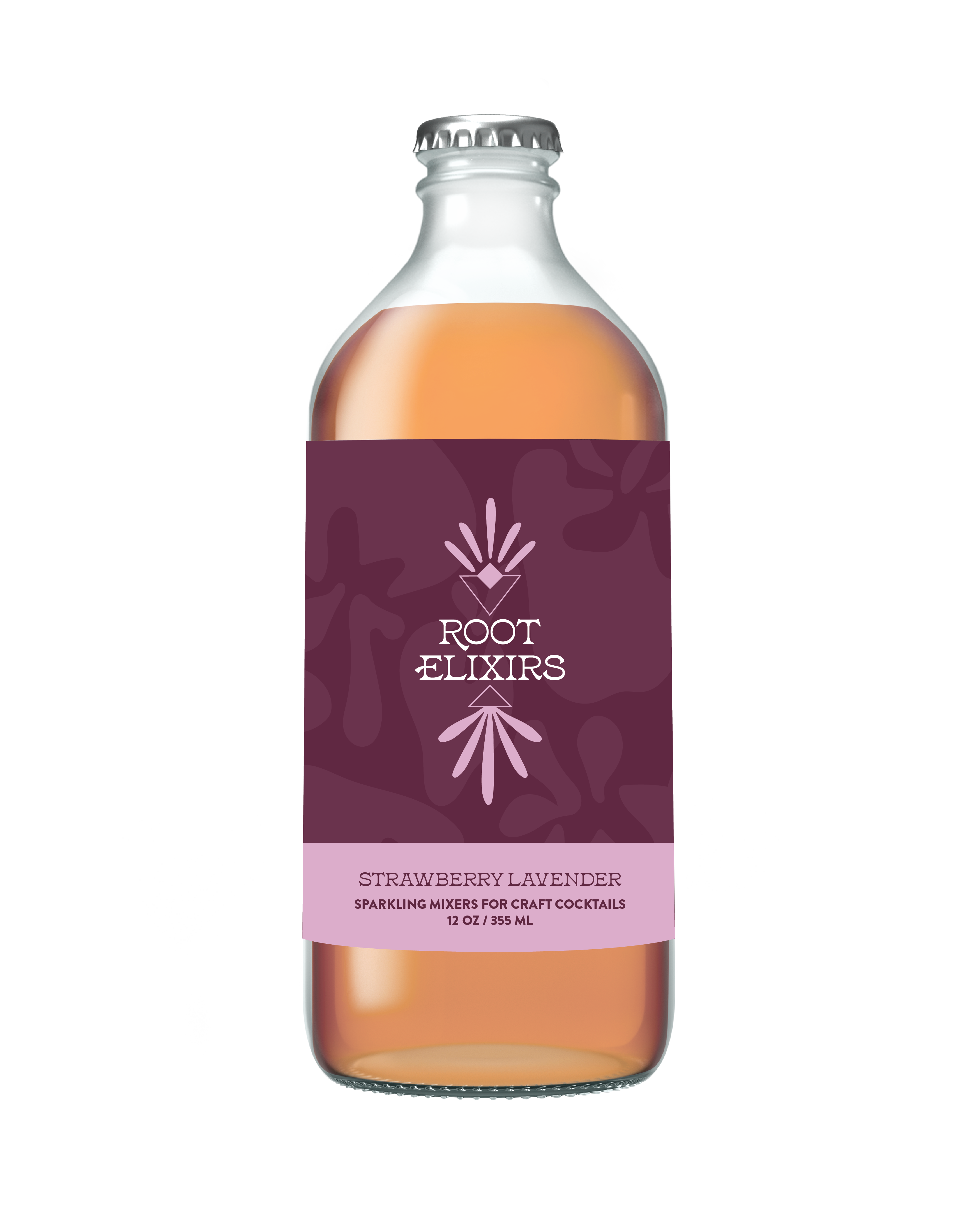 Root Elixirs - Root Elixirs Sparkling Strawberry Lavender Cocktail Mixer