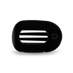 TELETIES - Jet Black Medium Flat Round Clip