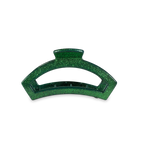 Open Green Glitter Tiny Hair Clip