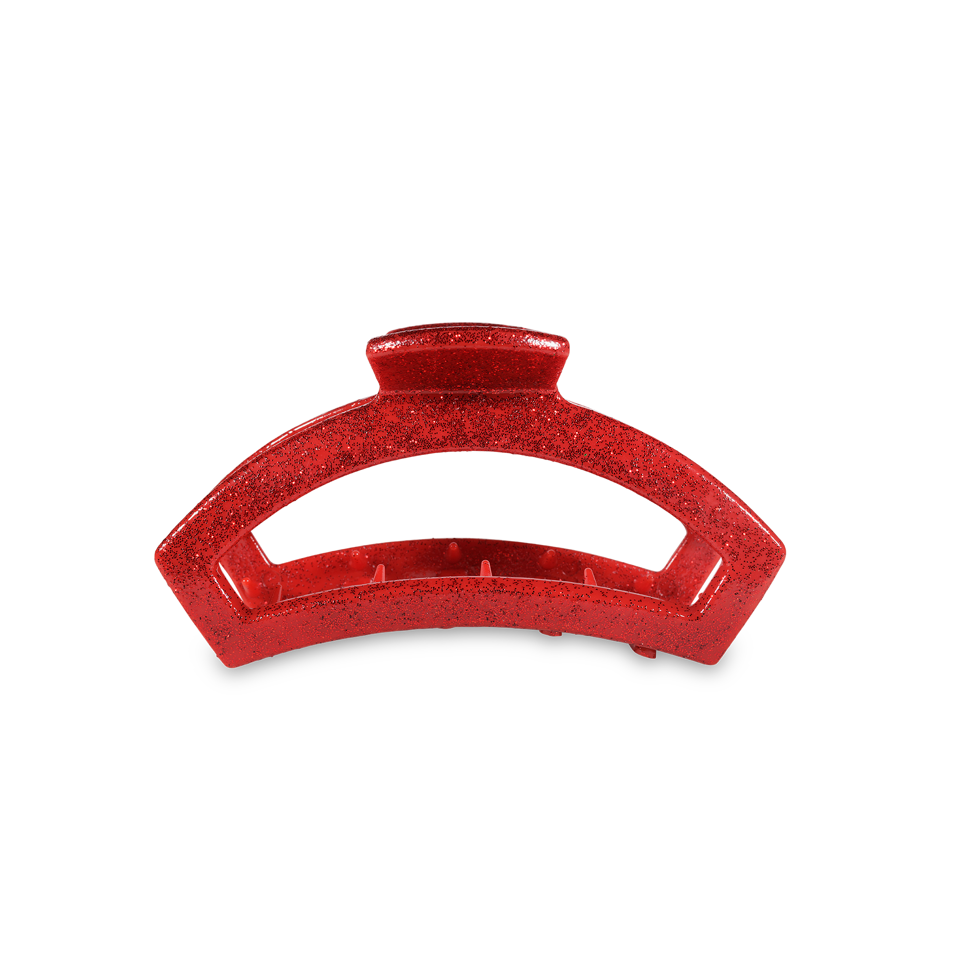Open Red Glitter TinyHair Clip