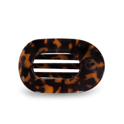 TELETIES - Tortoise Small Flat Round Clip