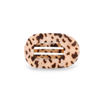 TELETIES - Blonde Tortoise Small Flat Round Clip