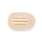 TELETIES - Almond Beige Small Flat Round Clip