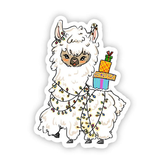 Big Moods - Christmas Llama Sticker
