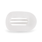 TELETIES - Coconut White Medium Flat Round Clip