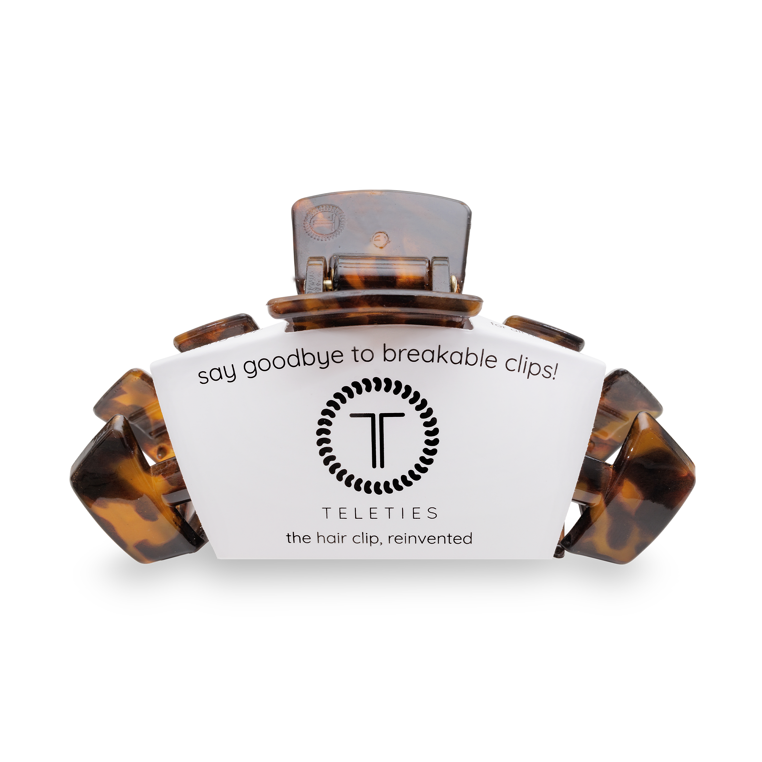 TELETIES - Tortoise Large Hair Clip - homebody
