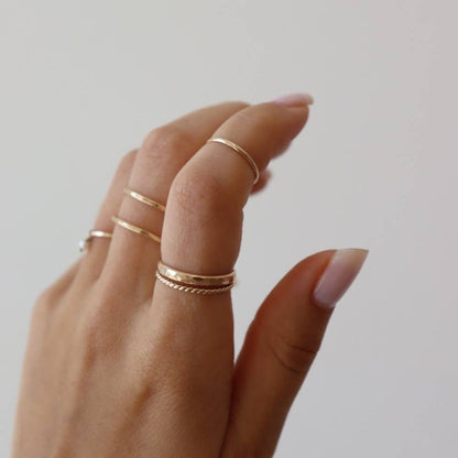 Minimal Midi Ring: 14k Gold Fill / 4