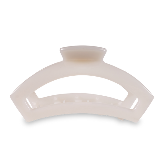 TELETIES - Open Coconut White Large Hair Clip