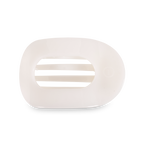 TELETIES - Coconut White Large Flat Round Clip